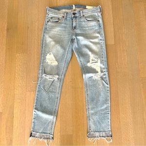 rag & bone Dre Capri “Marina” Skinny Distressed Jeans Size 26